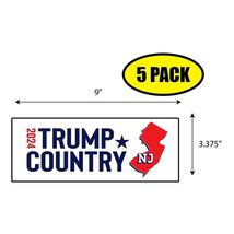 5 PACK 3.375"x9" TRUMP COUNTRY NJ 2024 Sticker Decal Humor Funny Gift BS... - $6.53 5 PACK 3.375"x9" TRUMP COUNTRY NJ 2024 Sticker Decal Humor Funny Gift BS... - $6.53