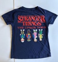 Stranger Things The Upside Down 8 Bit Pixels Youth Kids T-Shirt Netflix Size M - £7.47 GBP
