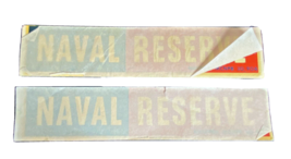 Navy US Naval Reserve Sticker 1950&#39;s lot of 2 Vintage  5&quot; x 1&quot; - £7.12 GBP