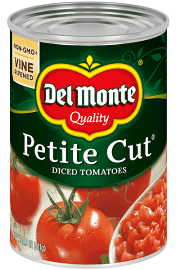  Del Monte Petite Cut Diced Tomatoes , 14 Oz., A 6 Pack - $17.00