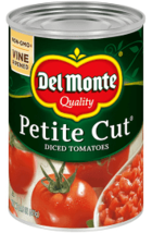 Del Monte Petite Cut Diced Tomatoes , 14 Oz., A 6 Pack - £13.62 GBP