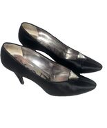 Saint Laurent YSL Black Sparking Crystal Embellished Satin Evening Heel ... - $138.31 CAD