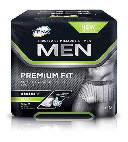 TENA Men Premium Fit Protective Incontinence Underwear Level 4 - S/M x 10 - $16.30