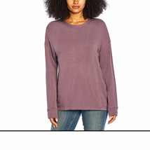 Three Dots Womens Speckled Long Sleeve Pullover, Medium, Purple - £27.59 GBP