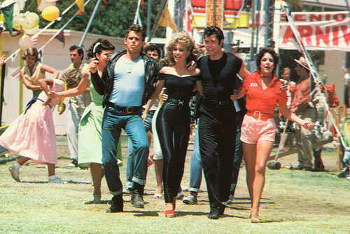 Olivia Newton-John Jeff Conaway John Travolta SChanning Grease 11x17 Mini Poster