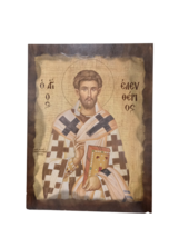 10 1/4&quot; Saint Eleftherios Gurdian of Childbirth Byzantine Greek Orthodox... - £14.57 GBP
