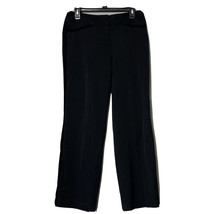 Apt 9 Womens Ava Black with Velvet Stripe Stretch Pants Size Petite 8 New - £11.77 GBP