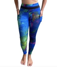 Aqua Yoga Leggings with Pockets Full Print - £63.60 GBP