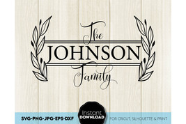 Family Name SVG, Last name SVG, monogram svg, Family Monogram SVG files Monogram - $3.49