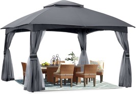 Abccanopy 10X10 Outdoor Gazebo - Patio Gazebo With Mosquito Netting,, Da... - £187.34 GBP