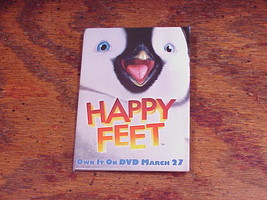 Vintage Happy Feet DVD On Sale Promotional Pinback Button, Pin - £5.87 GBP