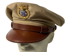 U.S. NAVY, MILITARY SEALIFT COMMAND, KHAKIS, VISOR CAP AND CAP DEVICE - $65.00