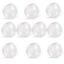 100pcs Crystal Glass Chandelier Light Ball Prisms Suncatcher Drops Pendants 20MM - £62.96 GBP