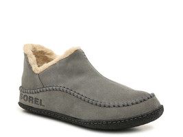 Sorel Authentic Men Manawan II Suede Slippers Booties Grey 1869751052 New W/ Box - £115.88 GBP
