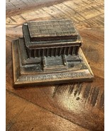 VINTAGE Lincoln Memorial Bronze Statue Capsco Japan 2 X 3 - $224.48 MXN