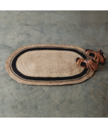 Country  jute Rug in woven Tan with Black - 36 inch - $700.86 MXN