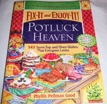 Fix It and Enjoy It Potluck Heaven 543 Stove Top and Oven Dishes Very Good - £7.95 GBP