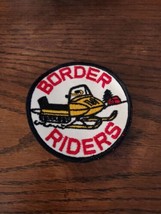 Vintage Snowmobile Club Patch BORDER RIDERS Canaan Vermont USA / Quebec ... - £7.46 GBP