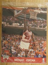NBA Hoops Basketball Action Photo 8x10 Chicago Bulls Michael Jordan Player Stats - £8.88 GBP