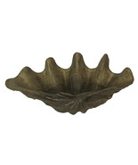Lifelike Cast Polyresin Giant Clam Shell Decorative Bowl - £77.68 GBP