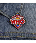 DR WHO Enamel Pin ☆ The Doctor Badge ☆ Vintage UK British TIME LORD Button! - $168.48 MXN