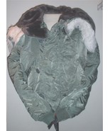 USAF US Air Force flyer&#39;s parka N-2B, Large; fake fur hood, holes in elbows - €108,05 EUR