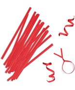 2000 Red Paper Twist Ties Wire For Cake Pops Gift Candy Sealing Cello Bags - £59.36 GBP+