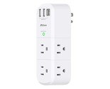 Usb Outlet Extender Surge Protector - With Rotating Plug, 6 Ac Multi Plu... - £18.86 GBP