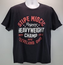 DA) Fanatics Stipe Miocic UFC Heavyweight Champion Black Cotton T-Shirt - $19.79