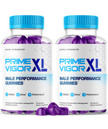2 Pack Prime Vigor XL Gummies for Men Advanced Performance Supplement Vi... - $82.03 CAD