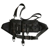 Multi-pocket Functional Waist Pack Techwear Casual Phone Pouch Outdoor Running H - £52.15 GBP