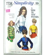 Vintage Simplicity #7734 Blouses Sewing Pattern - £3.85 GBP