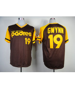 Padres #19 Tony Gwynn Jersey Old Style Uniform Brown - €39,08 EUR