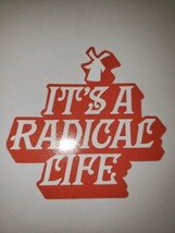 Dutch Bros Coffee Sticker November 2022 It&#39;s a Radical Life Red White Windmill - £3.06 GBP