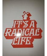 Dutch Bros Coffee Sticker November 2022 It&#39;s a Radical Life Red White Wi... - £3.04 GBP