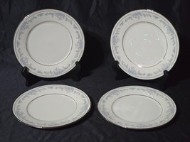 LENOX 8.25&quot; Salad Plates REVERIE (Platinum Trim) - NEAR MINT Set Of 4 - USA - $41.98