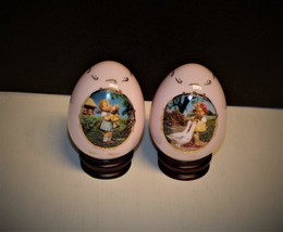 M J Hummel Collectible Egg Porcelain-KISS Me &amp; Goose Girl Mint - £9.47 GBP