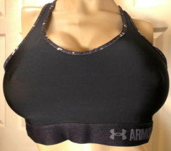 Under Armour Black &amp; Grey 40D Wire Free Unlined 40 D Sports Bra - £9.68 GBP
