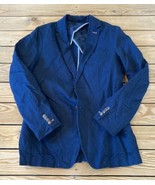 United colors of Benetton Men’s Button front Blazer jacket Size 46 Navy A11 - £30.37 GBP
