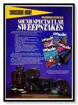 Car Audio and Electronics Sweepstakes Ad Vintage 1989 Magazine Advertisement - £7.57 GBP