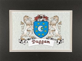 Duggan Irish Coat of Arms Print - Frameable 9&quot; x 12&quot; - $24.00