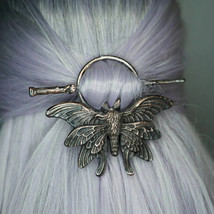 Ladies Headdress Gothic Retro Creative Moth Insect Nordic Style Fashion ... - £13.55 GBP