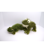Lot of Ganz Webkinz Plush Fuzzy Green Gecko &amp; Frog Stuffed Animals No Codes - £11.16 GBP