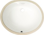 Msi 17-By-14-Inch Oval Undermount Ceramic Porcelain Bathroom Vanity Vess... - $55.99