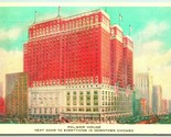 Palmer House Hotel Chicago Illinois Il 1935 Wb Cartolina G1 - $3.02