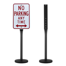 VEVOR Cast Iron Sign Post, 4 ft Portable Heavy Duty Steel Post Sign Holder - $56.90
