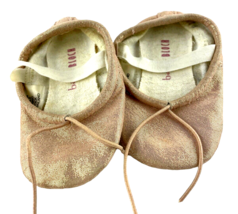 Baby Bloch Ballet Flats Doll Shoes Pink Shimmer 4 in Long  - £9.29 GBP