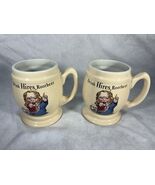 Set of 2 Hires &quot;Drink Hires Rootbeer&quot; Vintage Mugs - $291.34 MXN