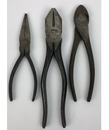 Plier Lot - H Boker Lineman 8.5&quot; , Camron 6.5&quot; Needle Nose , Williams PL... - $49.22 CAD
