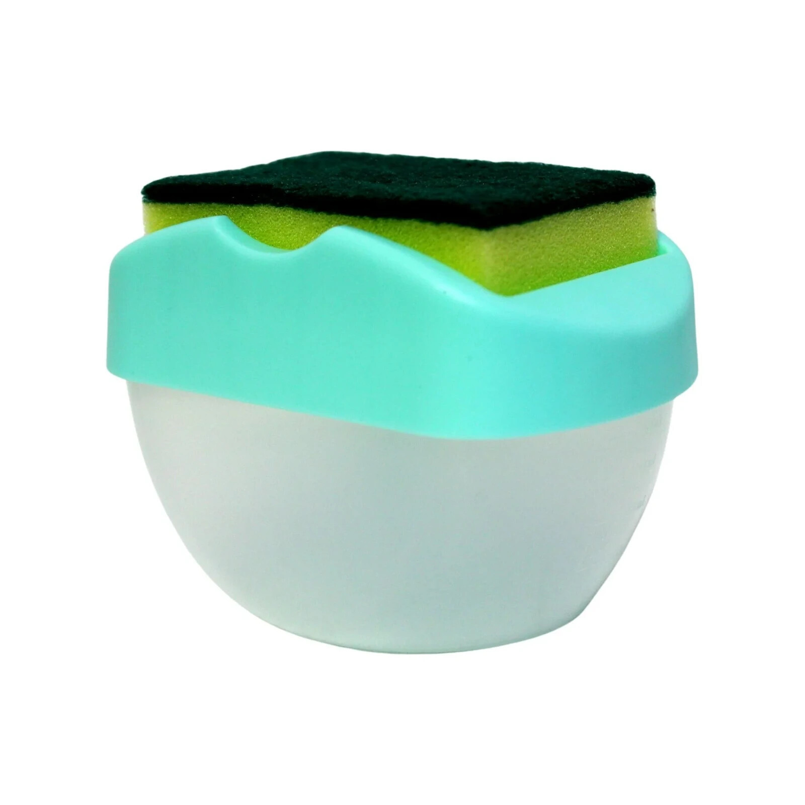 Dish Soap Dispenser with Sponge Holder – Refillable 14oz for Kitchen Sink - $7.91